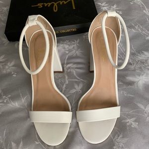 White Lulus SPRING shoe WORN ONCE!!!